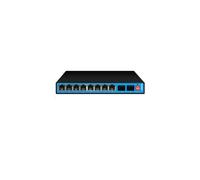 ALOUTSNOC Switch Poe a 4/8 Porte Switch Ethernet 10/100Mbps con 2 Porte Uplink Switch di Rete con Adattatore di Alimentazione Esterno (Color : EW-S1910CFF-DP)