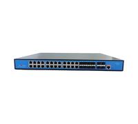 ALOUTSNOC Switch Poe gestito in Rete 24 Porte 10/100/1000M Switch Gigabit Ethernet Layer 3 con 8 Slot SFP e 4 Slot in Fibra Ottica SFP+ uplink 10G