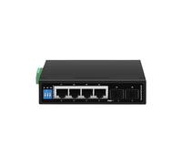 ALOUTSNOC Switch Poe Gigabit Industriale 5/6 Porte 100/1000 Base-T DIN IP30 Switch Ethernet di Rete Protezione Contro i fulmini Max BT90W (Color : ZX500-AFG-42S)