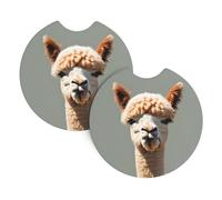 Alpaca Avatar - Sottobicchieri per auto per la maggior parte delle auto, impermeabili, antiscivolo, a prova di spruzzi, accessori per auto, confezione da 2