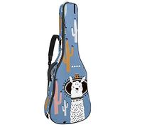 Alpaca Cactus Llama morbida custodia per basso chitarra con gancio posteriore Loop Electirc chitarra zaino foglie ananas coralcm spessore imbottitura di sicurezza