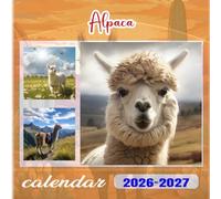 Alpaca Calendar 2026-2027: 18 Month Planner To Keep You On Track from Sep 2026 to Dec 2027,Square 8.5 x 8.5 Inches Gift For Organizing & Planning