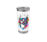 Alpaca con Occhiali da Sole Llama Life Is Better With Alpaca Bicchiere termico in acciaio inox doppia parete