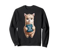 Alpaca divertente con il libro, come addestrare i tuoi umani Felpa