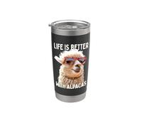 Alpaca Life Is Better With Alpacas Lama Alpaca Bicchiere termico in acciaio inox doppia parete