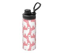 Alpaca Llama Stampa Stampa Bollitore Isolato 18oz Acciaio Inox per Sport Fitness Viaggi