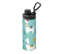 Alpaca Llama Stampa Stampa Bollitore Isolato 18oz Acciaio Inox per Sport Fitness Viaggi