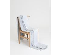 Alpaca Loca Plaid/Throw Double Light Grey & White - Alpaca Wool