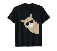Alpaca Lover Llama Lama con Occhiali da Sole Carino Llama Maglietta