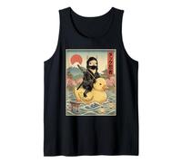 Alpaca Ninja Giappone Vintage Giapponese Ukiyo-e Art Canotta