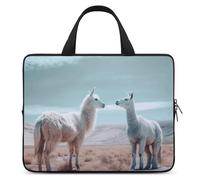 Alpaca on the Grass - Custodia per computer portatile, ultrasottile, impermeabile, da 12", con cinghia da polso