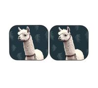 Alpaca, parasole per parabrezza dell'auto, pieghevole, per la maggior parte delle auto, universale, per interni del veicolo, 2 pezzi, protezione parasole per parabrezza dell'auto, misura piccola