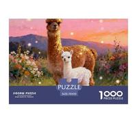 Alpaca, Puzzle 1000 Pezzi, Esercizio Mentale Divertente E Rilassante, Ideale Per Cornici Decorative, Adatto Dai 12 Anni, Painted Style Animal, 70x50cm/1000pcs