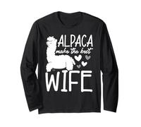 Alpaca Rende la Migliore Moglie Amante Lama Alpaca Sussurro Maglia a Manica
