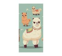 Alpaca, striscione per porta di benvenuto primavera estate copertura per porta da appendere sfondo bandiera portico segno per porta d'ingresso decorazioni stagionali per feste per interni ed esterni