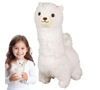 Alpaca Stuffed Animal, Cute Electric Alpaca Pillow with Sounds, 9.45x6.69x3.94 inches Adorable Animals Toy for Birthday, Christmas, Girls Kids, Easter Nursery Room