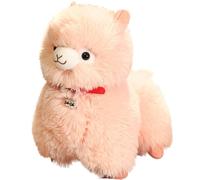 Alpaca Stuffed Animal Plush - 9.84 Inch Cushion | Short Plush & PP Cotton