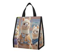 Alpacas Together, borsa termica per il pranzo, per donne e uomini, borsa della spesa riutilizzabile, grande borsa termica a tenuta stagna, pieghevole, portatile, per lavoro, campeggio, picnic
