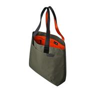 ALPAKA Elements Tote Bag 14.5L - Borsa da viaggio con resistente, pieghevole, autoportante, 6 tasche interne, aspirazione magnetica, Verde/arancione., Medium, Elements Tote M