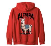 Alpapa Best Dad Father's Day Alpaca Felpa con Cappuccio