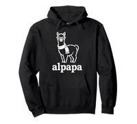 Alpapa Best Dad Father's Day Alpaca Felpa con Cappuccio