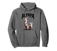 Alpapa Best Dad Father's Day Alpaca Felpa con Cappuccio