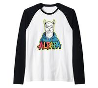 Alpapa Best Dad Father's Day Alpaca Maglia con Maniche Raglan