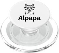 Alpapa Best Dad Father's Day Alpaca PopSockets PopGrip per MagSafe