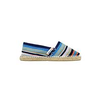 Alpargatus Espadrillas a righe multicolori fatte a mano in Spagna, blu, 38 EU