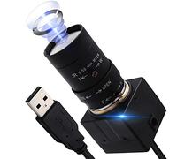 ALPCAM Telecamera USB 4K Ultra HD 2160P Webcam 10X 5-50mm Manuale Zoom Ottico Fotocamera con Sensore IMX415, Fotocamera Plug and Play Videoconferenza per Desktop/Laptop PC Windows Linux Mac