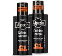 Alpecin Black Shampoo Uomo con Nuova Fragranza 2x 250 ml | Shampoo per la crescita dei capelli | Shampoo per capelli naturali e forti | Cura dei capelli