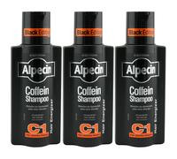 Alpecin C1 BLACK EDITION Shampoo Alla Caffeina 3 x 250 ml Hair Energizer