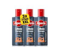 Alpecin Caffeine Shampoo C1 3x 375 ml | Efficace shampoo anticaduta alla caffeina | Rinforzante per uomini con capelli sottili e radi | Cura quotidiana del cuoio capelluto | Per capelli forti