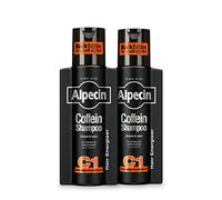 Alpecin Coffein Shampoo C1 Black Edition 2 x 250ml | Shampoo naturale crescita die capelli uomo | Shampoo anticaduta uomo