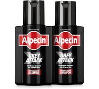Alpecin Grey Attack Shampoo Colorante Uomo 2x200ml Colore Capelli Grigi