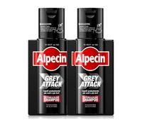 Alpecin Grey Attack Shampoo Colorante Uomo 2x200ml Colore Capelli Grigi Naturale
