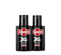 Alpecin Grey Attack Caffeine & Colour Shampoo 2x200ml | Capelli gradualmente più scuri e più forti | Risultato naturale | Contro la caduta ereditaria dei capelli