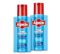 Alpecin Hybrid Coffein Shampoo, 2 x 250 ml - Adatto per il cuoio capelluto sensibile o pruriginoso, è lo shampoo alla caffeina che aiuta a previene la caduta ereditaria dei capelli.