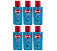 Alpecin HYBRID Shampoo Alla Caffeina 6 x 250 ml, Per Cuoio Capelluto Prurito