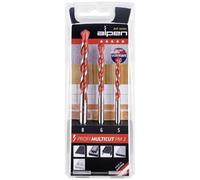 Alpen 100703100 MultiCut Acciaio Kit punte multiuso 3 parti 5 mm, 6 mm, 8 mm A