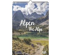 ALPHA EDITION - Calendario 2026 da muro, 12 mesi, 23,7x34 cm, The Alps