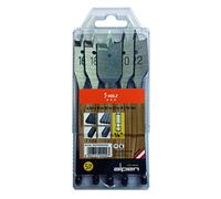 Alpen 23700015100 - Punte per tassello in cassetta/portafogli in plastica, 16-18-20-22-24 mm, 5 pezzi, colore: Grigio