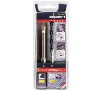 Alpen 300082100 Kit punte da vetro e piastrelle 2 parti 8 mm 1/4 (6.3 mm), Alb