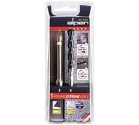 Alpen 300082100 Kit punte da vetro e piastrelle 2 parti 8 mm 1/4 (6.3 mm), Alb