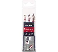 Alpen set di punte C Protector 303003100 – 3 parti ø 6/8/10 mm, argento