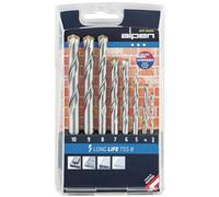 Alpen 700108100 Punte da trapano a spirale per muro 3-10 x 1 mm TSS-G, 8 pezzi