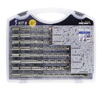 Alpen 80704100100 Acciaio Kit punte perforatrici 8 parti 5 mm, 6 mm, 6 mm, 8 m