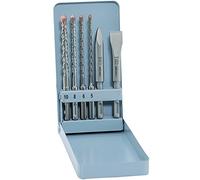 alpen 81700006100 - Punte in SDS-plus F4 forte, 2 lame, diametro 5, 6, 8, 10 x 160 mm, con punta a scalpello piatto (20 x 140 mm) e punta per rifinitura (140 mm)