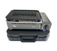 Alpen - Barbecue a gas portatile Grill 1780 W gas butano accensione piezo + valigetta campeggio