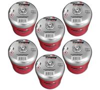 Alpen Camping Confezione da 6 cartucce a gas da 450 g EN 417 propano butano filettatura 7/16 ″ per fornelli esterni bruciatori campeggio campeggio campeggio viaggio certificato PI 0437 - uso da - 10 °